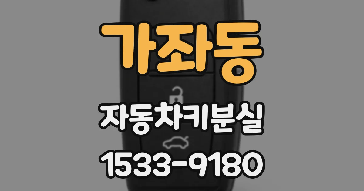 가좌동 자동차키분실
