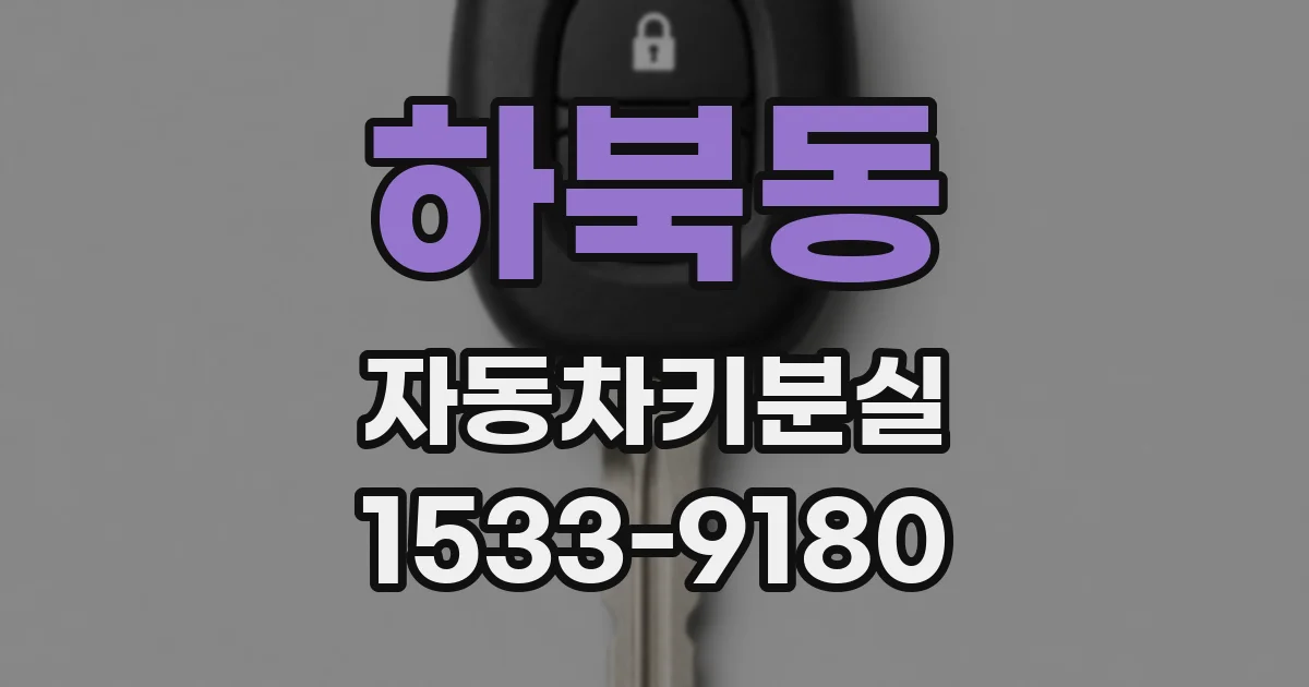 하북동 자동차키분실