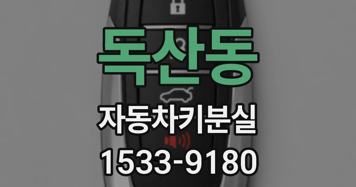 독산동 자동차키분실