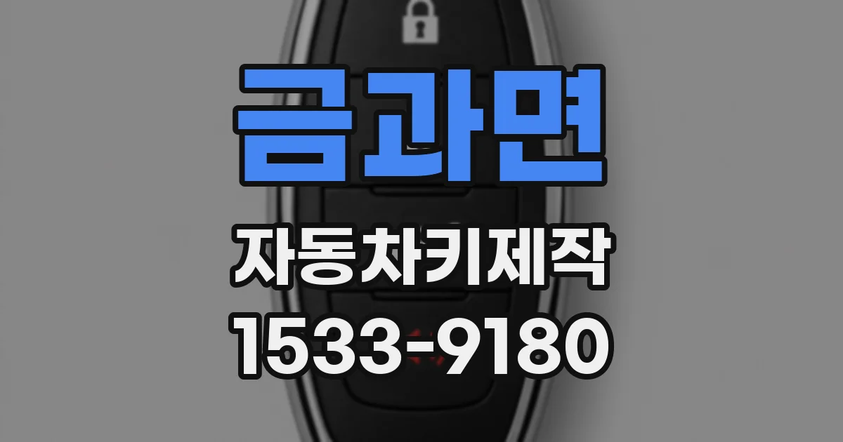 금과면 자동차키제작