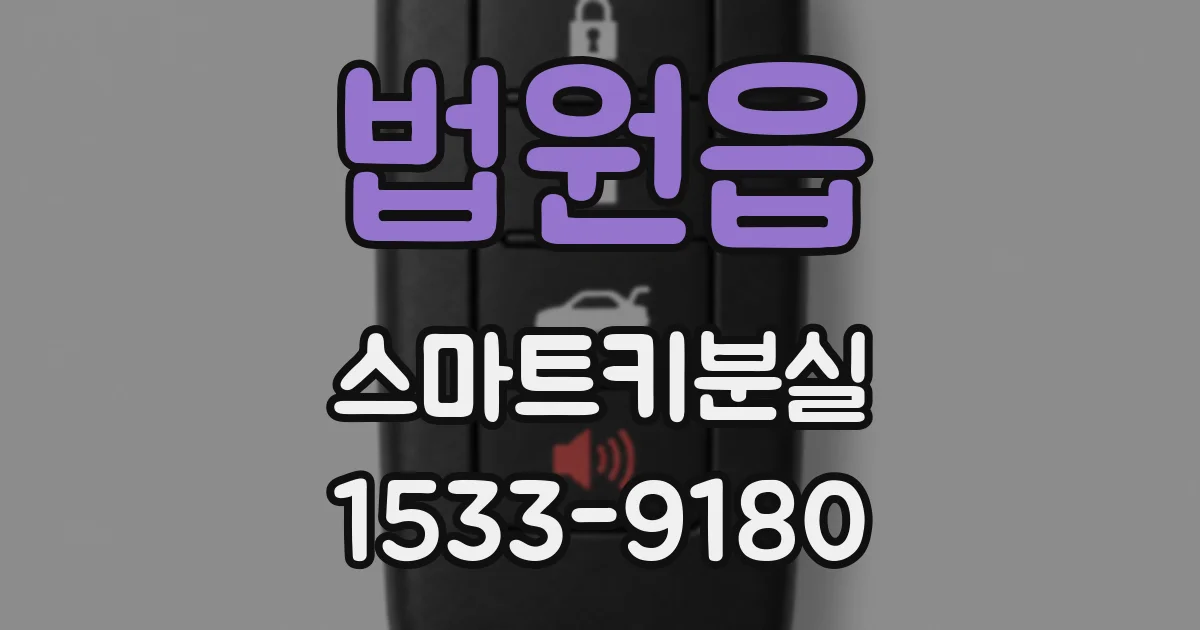 법원읍 스마트키분실