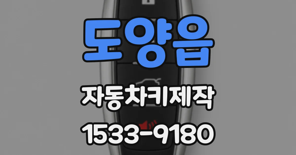 도양읍 자동차키제작