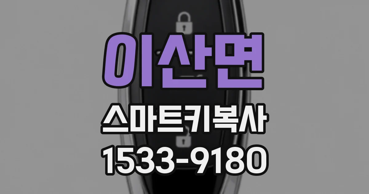 이산면 스마트키복사