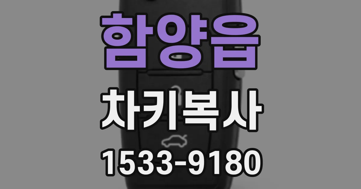 함양읍 차키복사