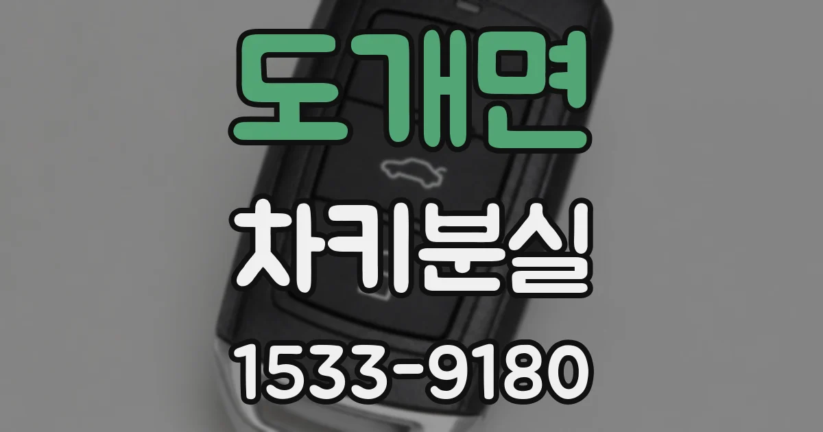 도개면 차키분실