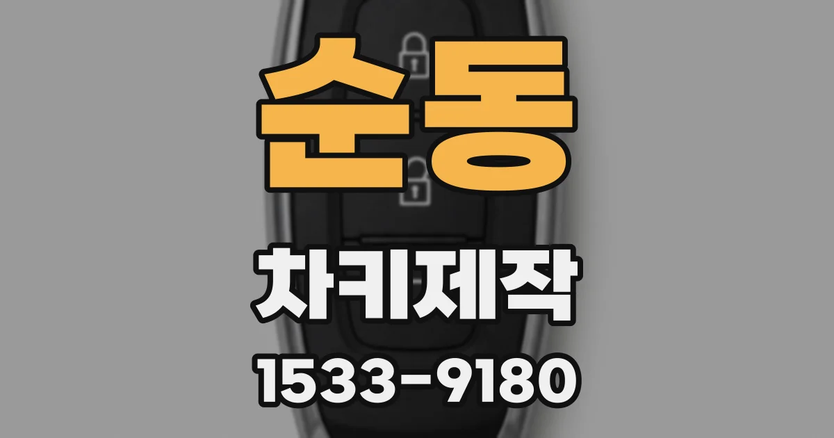 순동 차키제작