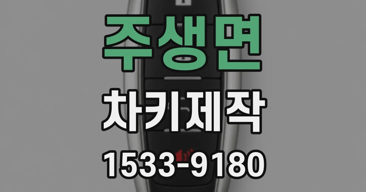 주생면 차키제작