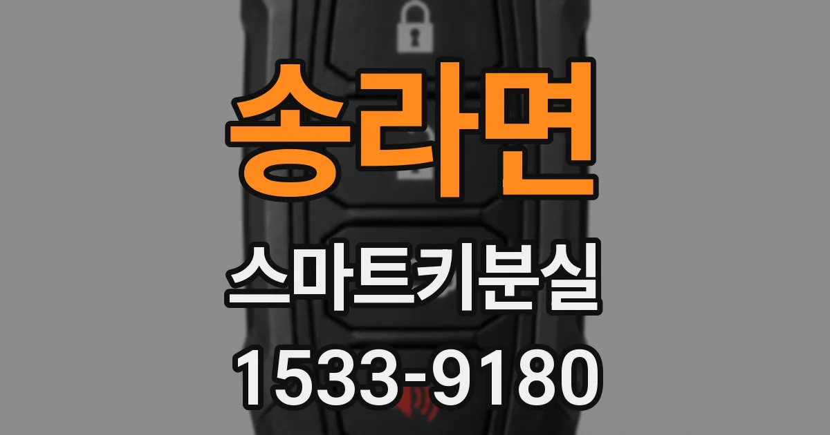 송라면 스마트키분실