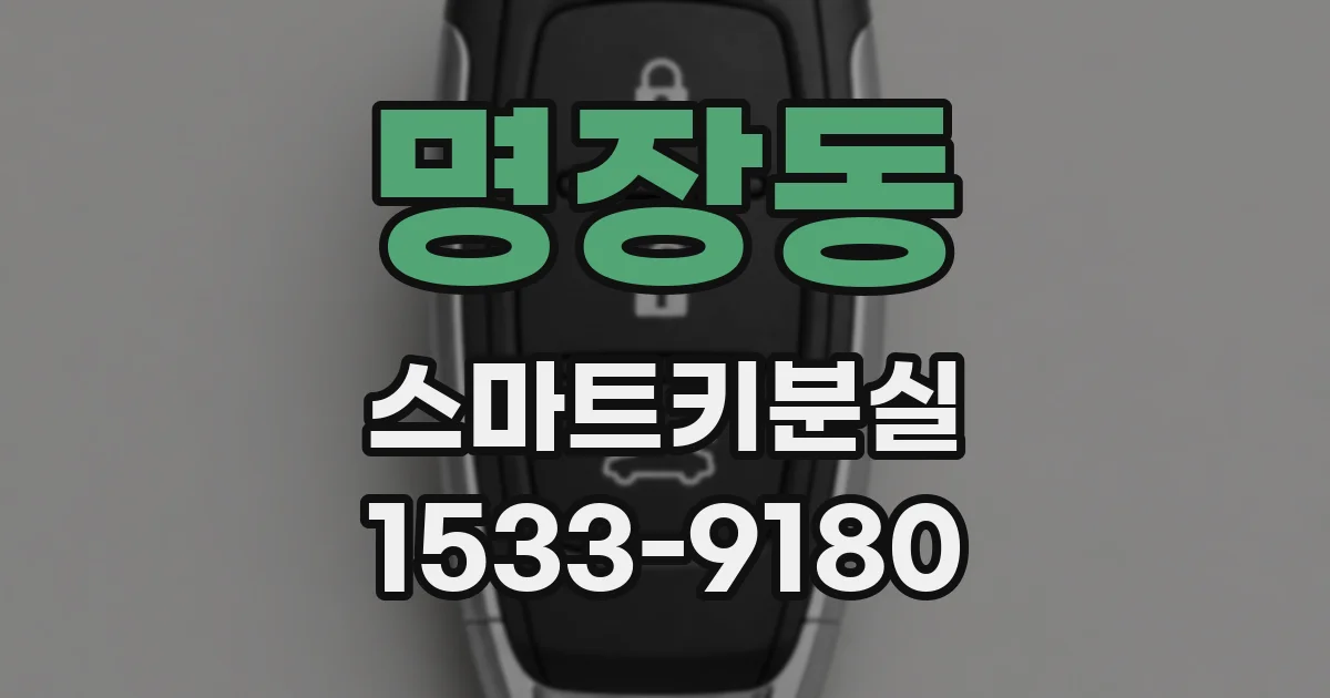 명장동 스마트키분실