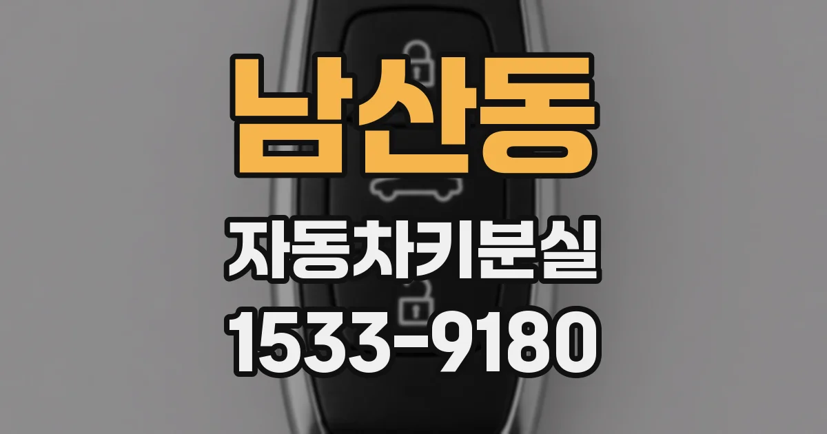 남산동 자동차키분실