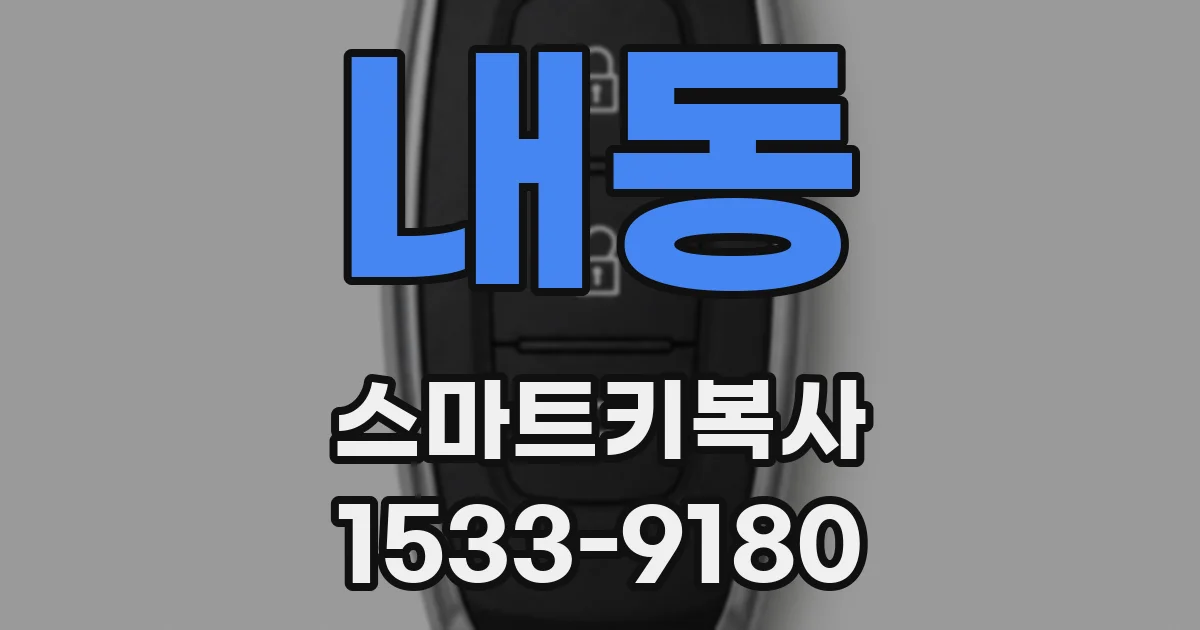 내동 스마트키복사