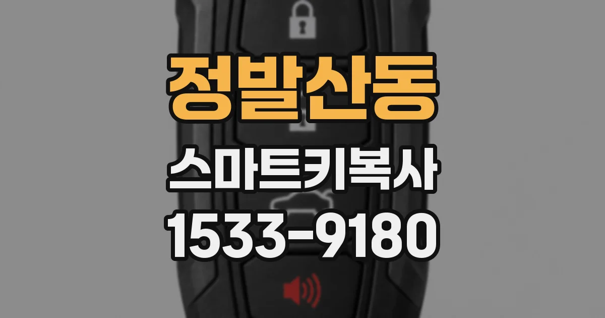 정발산동 스마트키복사