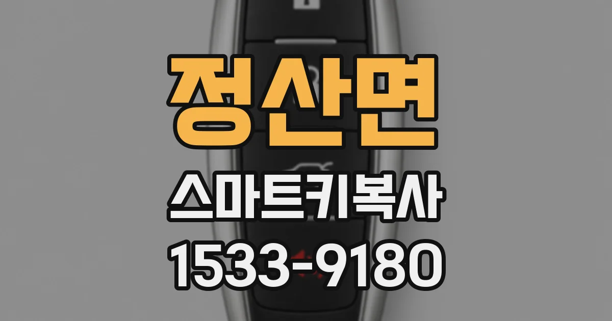정산면 스마트키복사