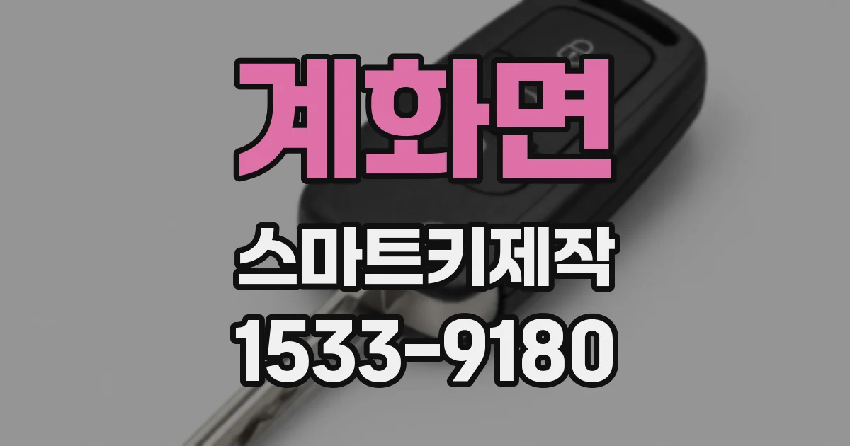 계화면 스마트키제작