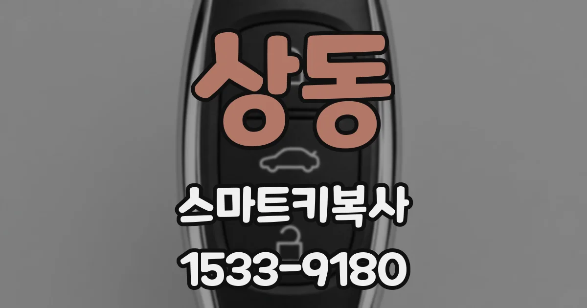 상동 스마트키복사
