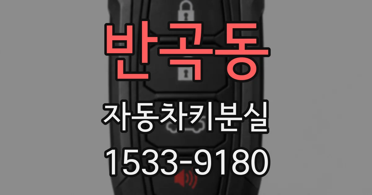 반곡동 자동차키분실