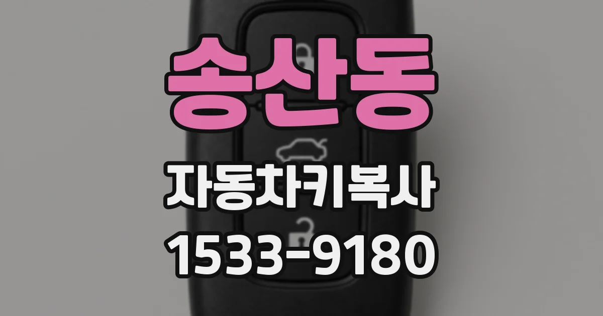 송산동 자동차키복사