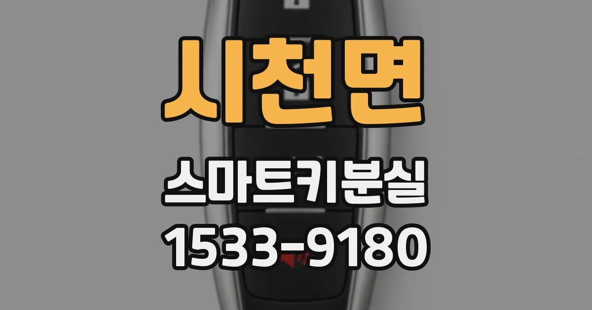 시천면 스마트키분실