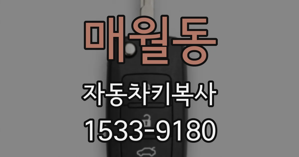 매월동 자동차키복사