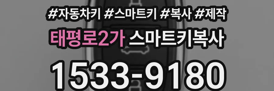 태평로2가 스마트키복사