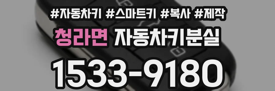 청라면 자동차키분실
