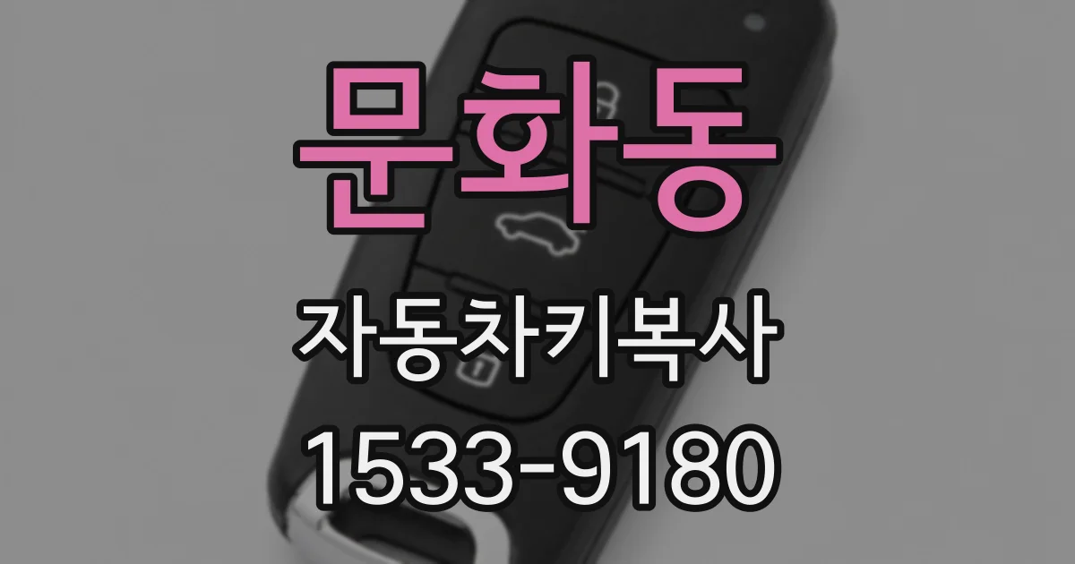 문화동 자동차키복사
