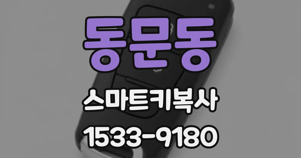 동문동 스마트키복사
