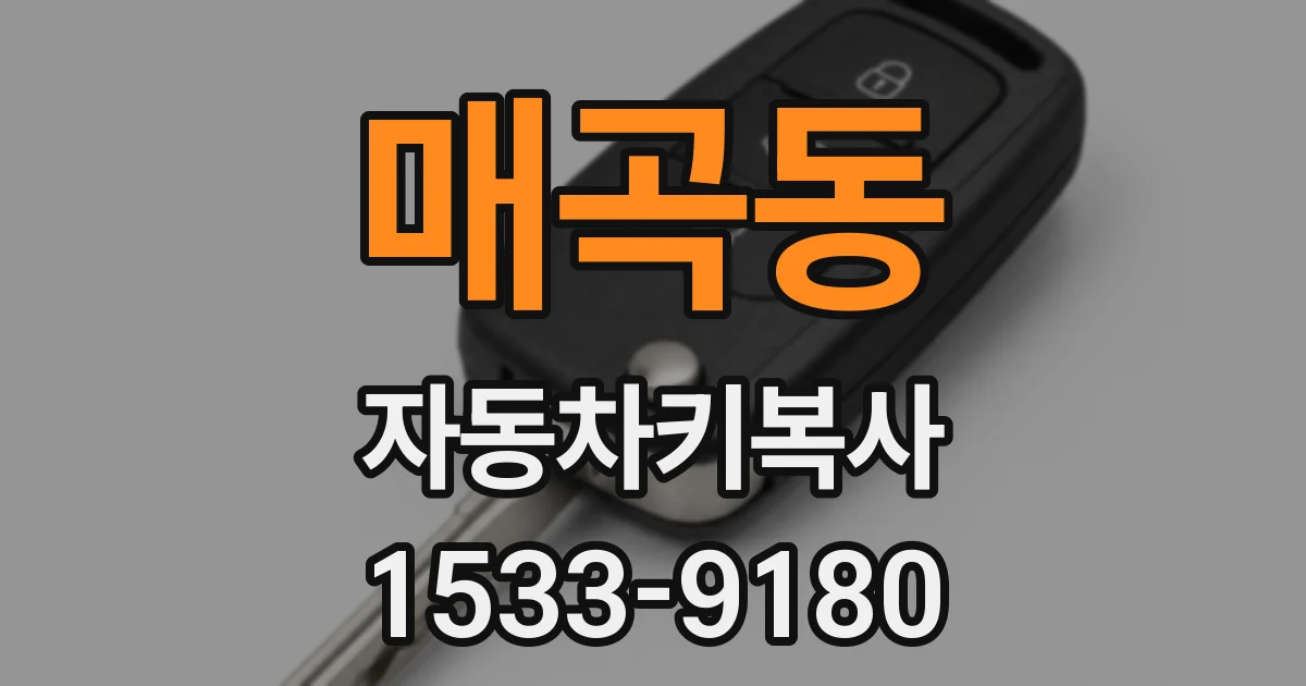 매곡동 자동차키복사