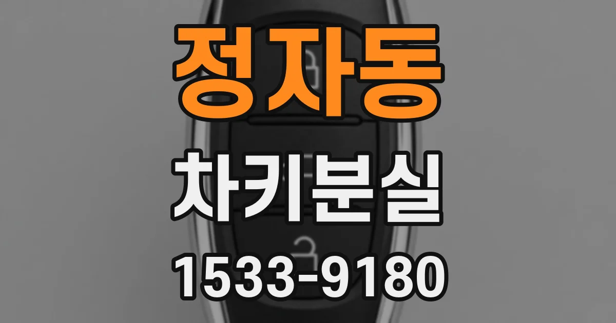 정자동 차키분실