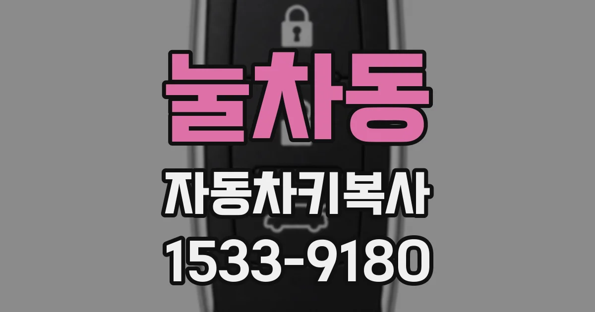 눌차동 자동차키복사