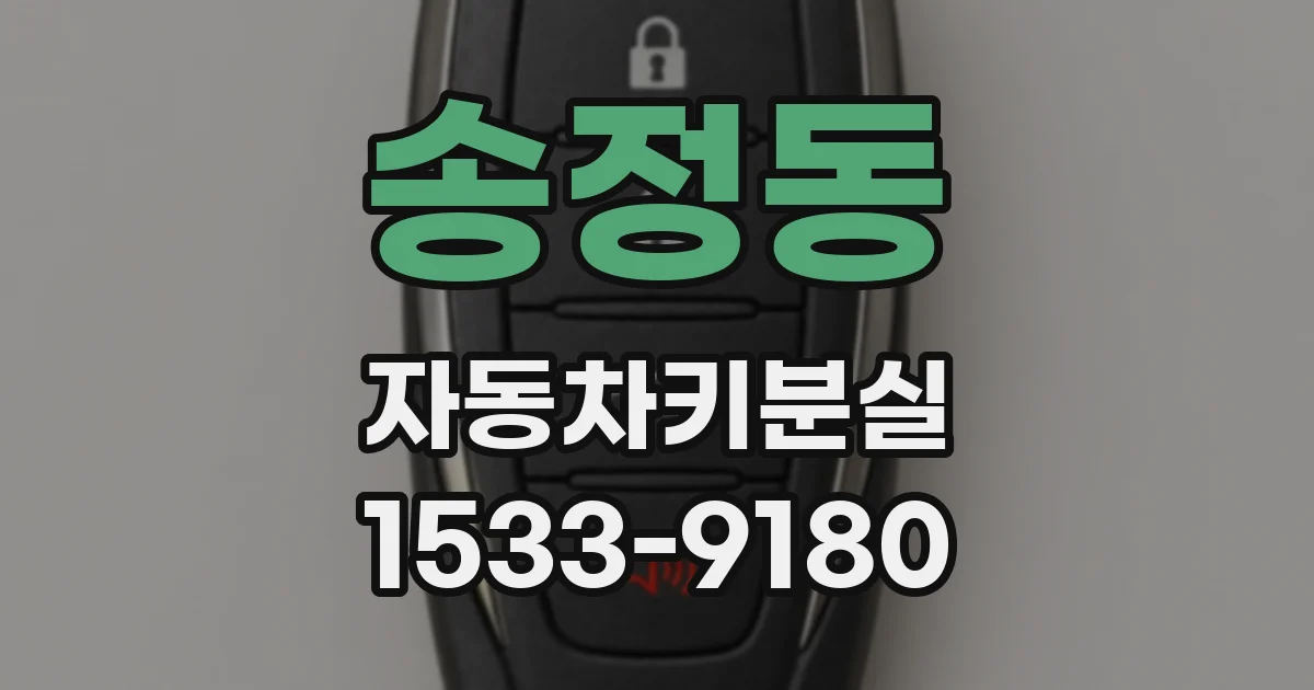 송정동 자동차키분실