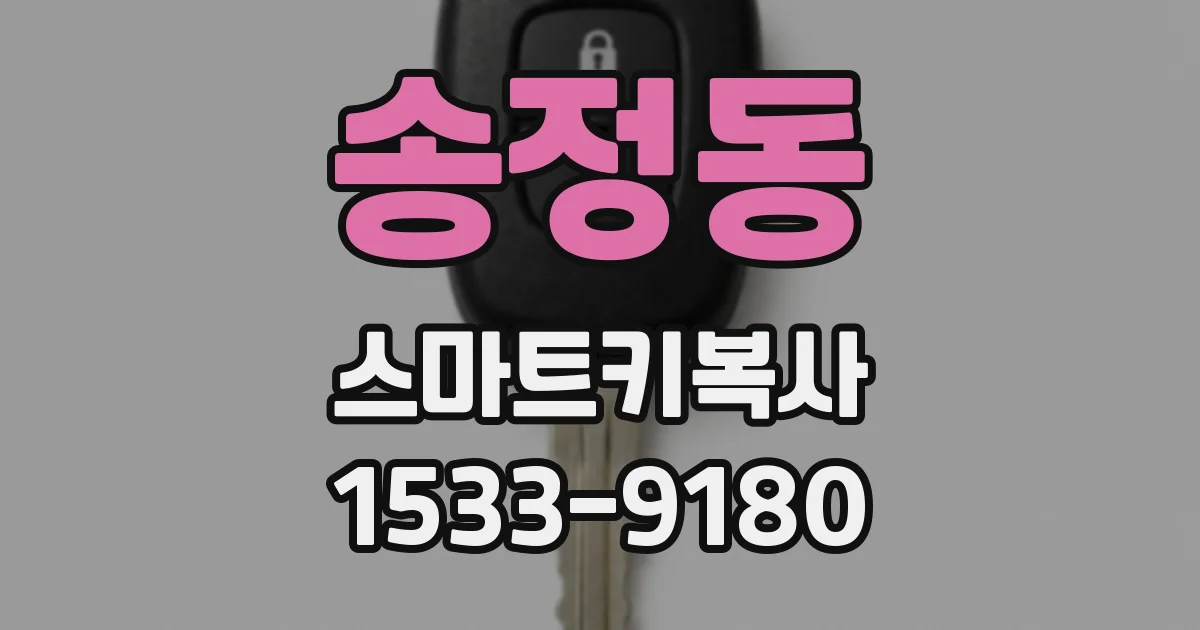 송정동 스마트키복사