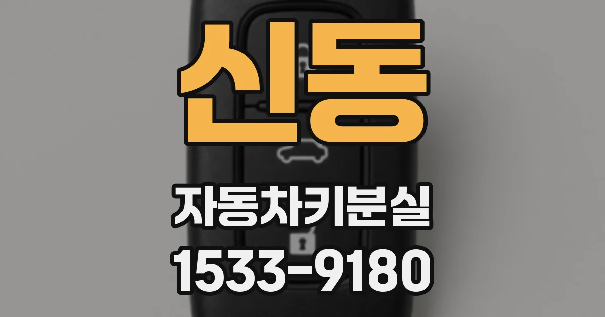 신동 자동차키분실