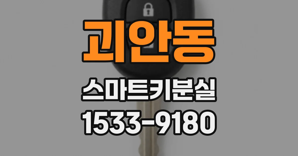 괴안동 스마트키분실