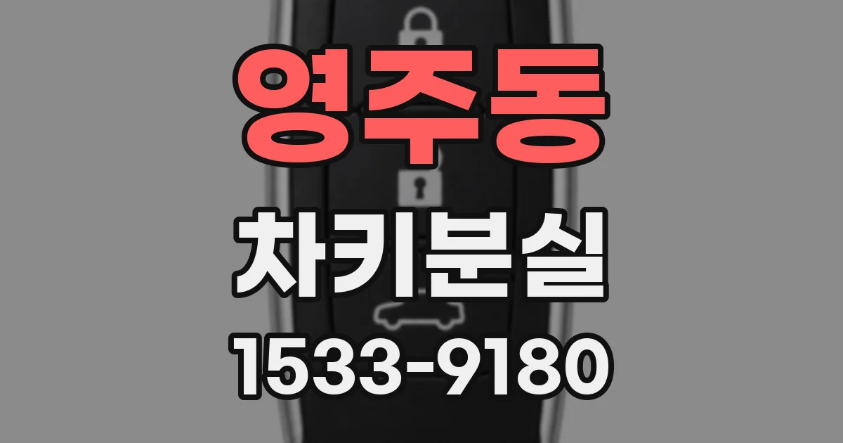 영주동 차키분실