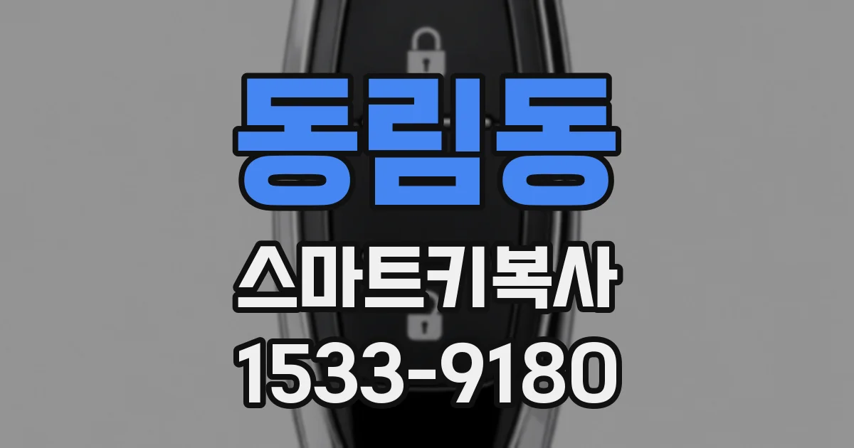동림동 스마트키복사