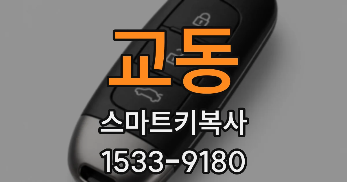 교동 스마트키복사