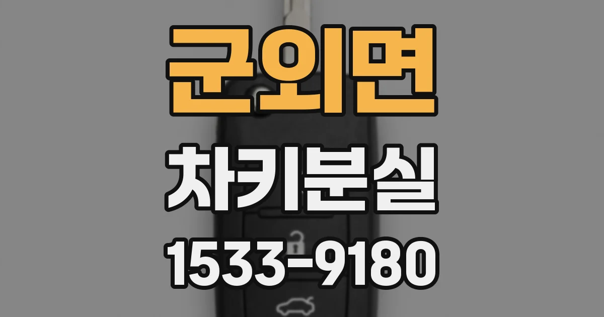 군외면 차키분실