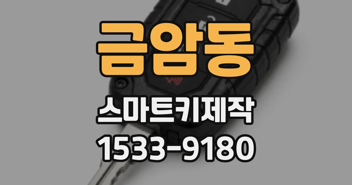 금암동 스마트키제작