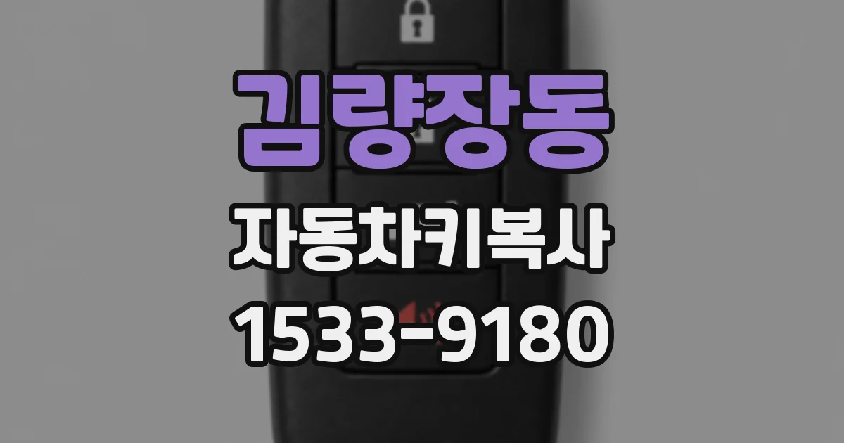 김량장동 자동차키복사