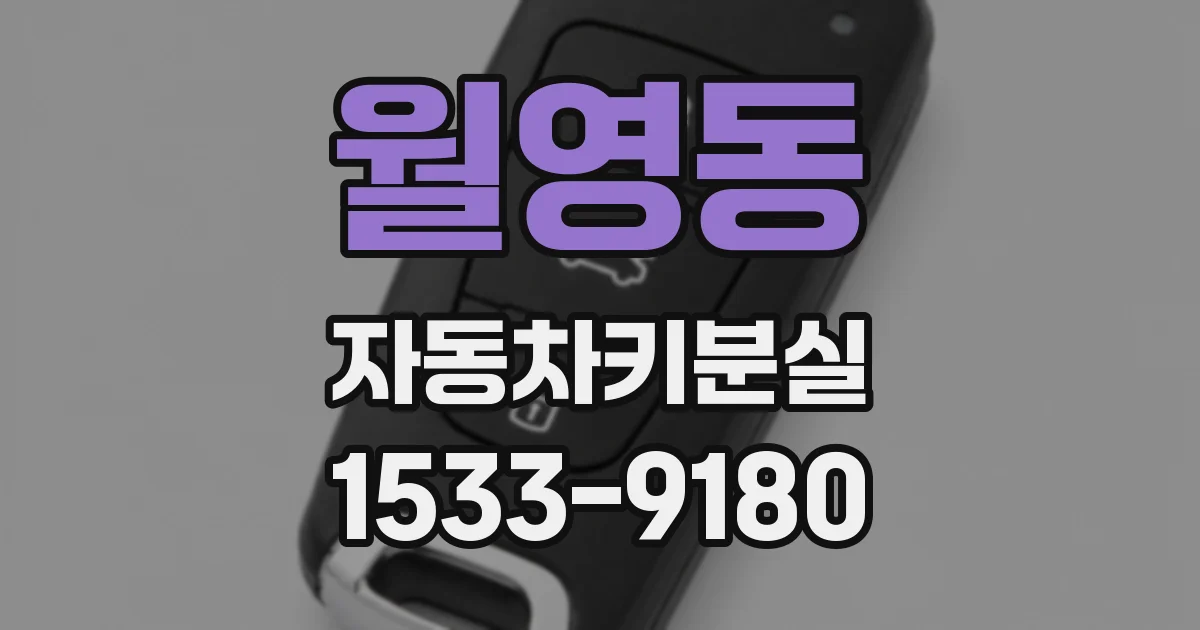 월영동 자동차키분실