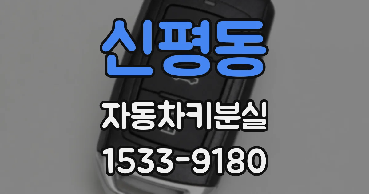 신평동 자동차키분실