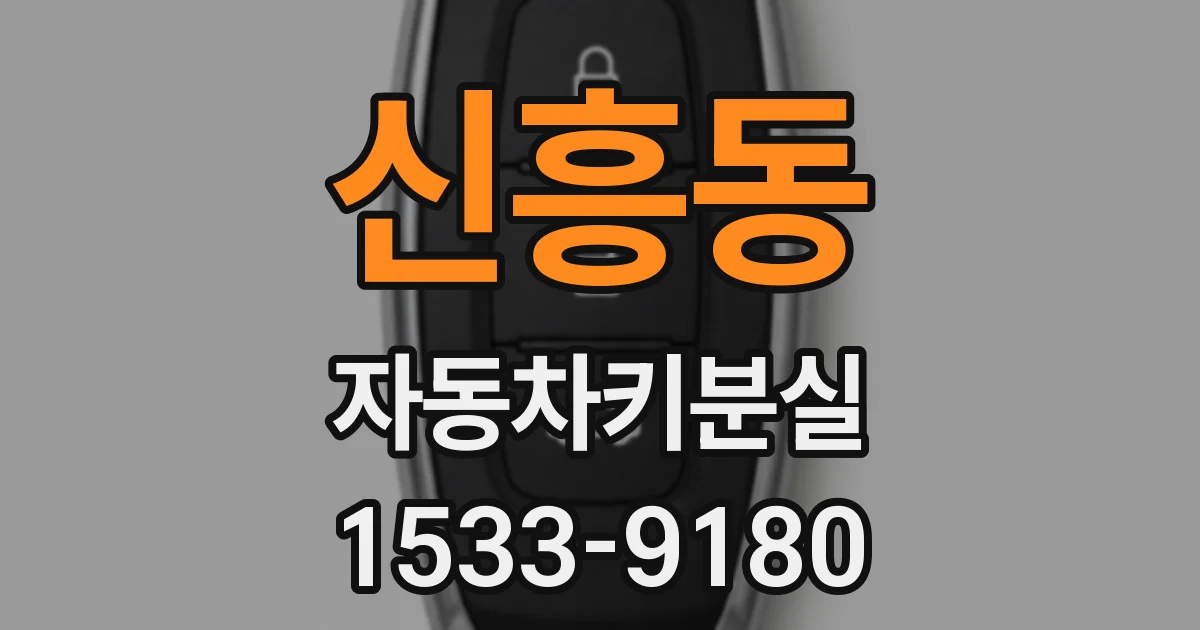 신흥동 자동차키분실