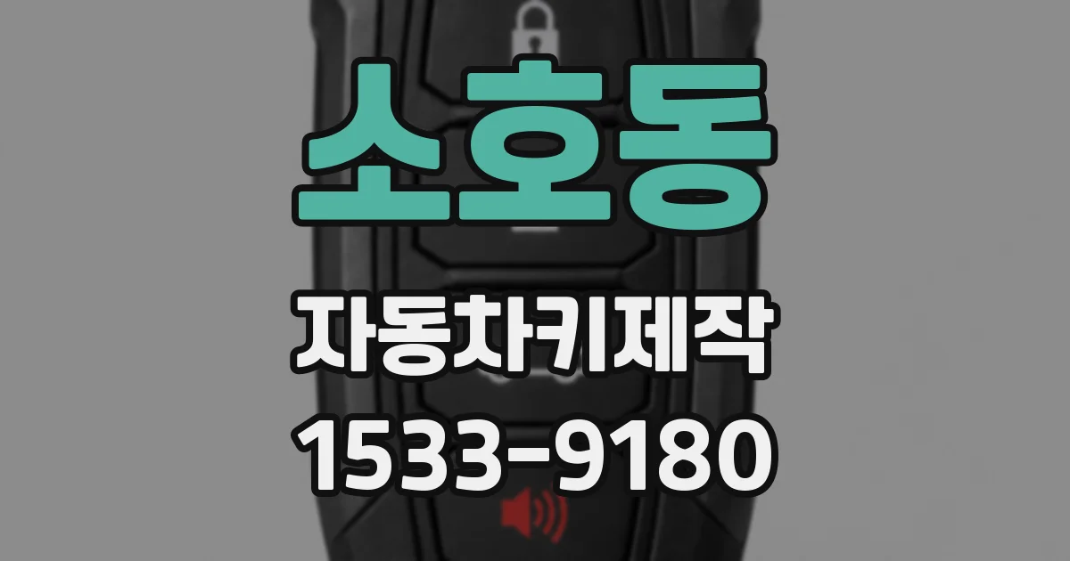 소호동 자동차키제작