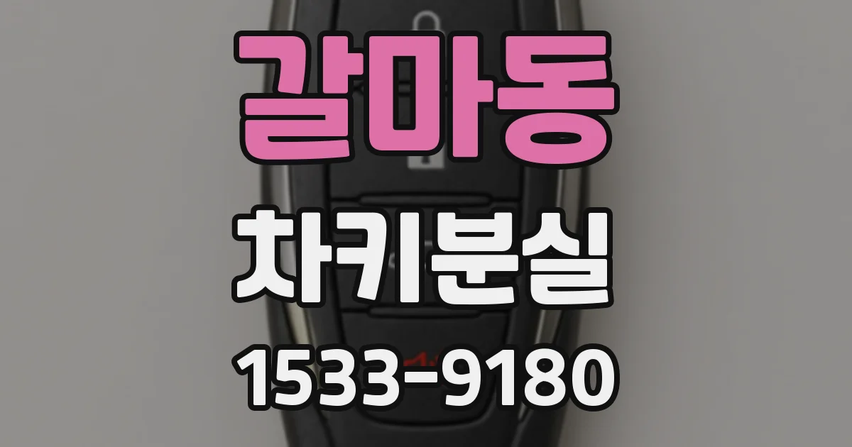 갈마동 차키분실