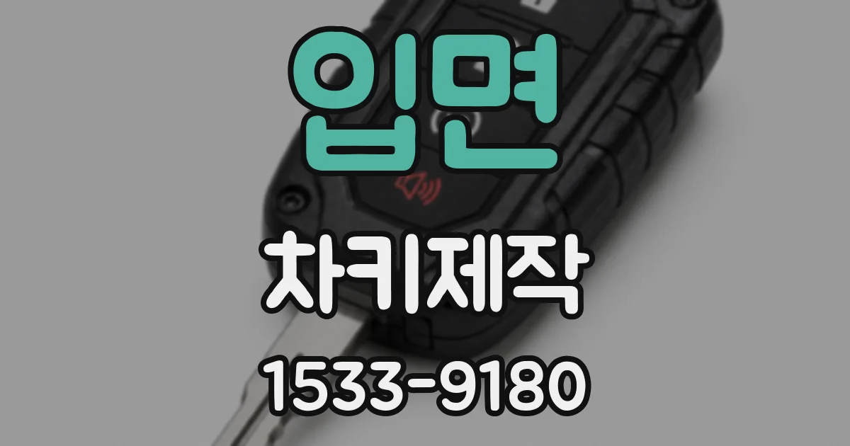 입면 차키제작