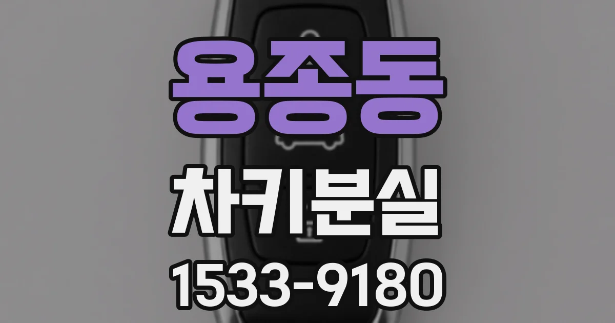 용종동 차키분실