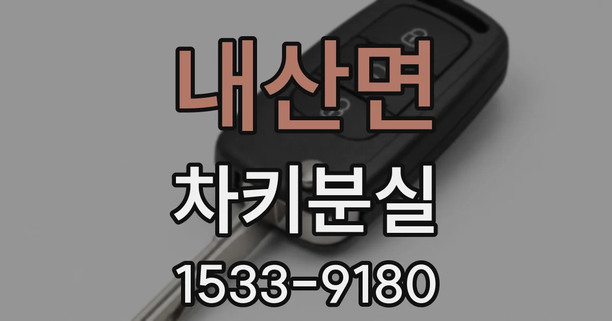 내산면 차키분실