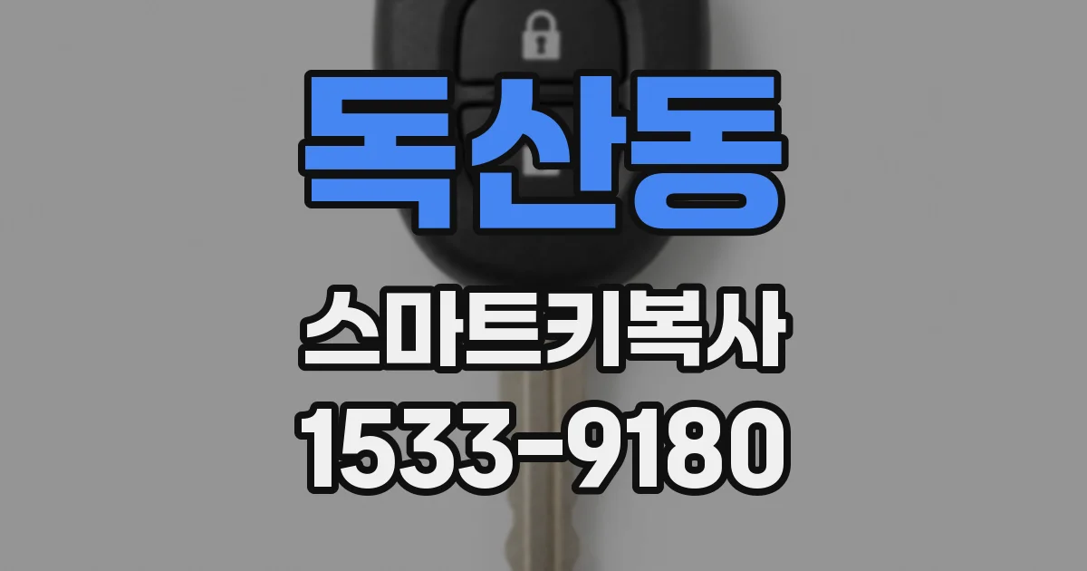 독산동 스마트키복사