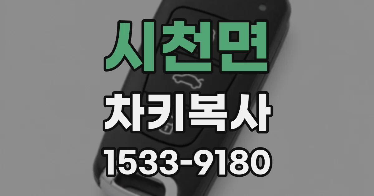 시천면 차키복사